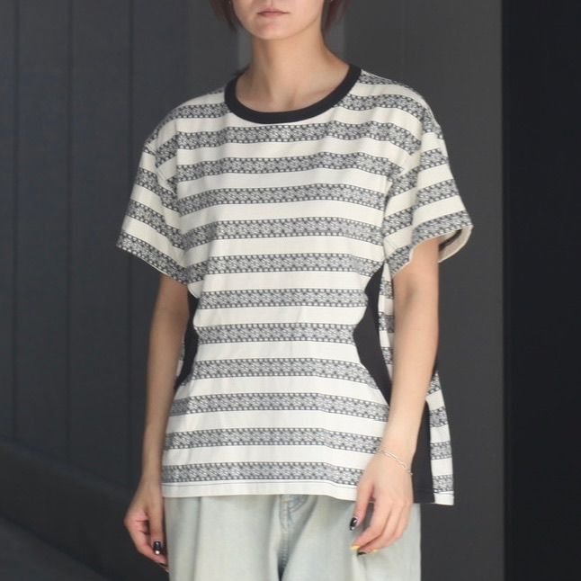 【残り一点】Nordic Pattern Jacquard T-Shirt