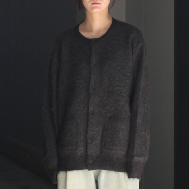 【残りわずか】Kid Mohair Mix Jacquard Knit Cardigan