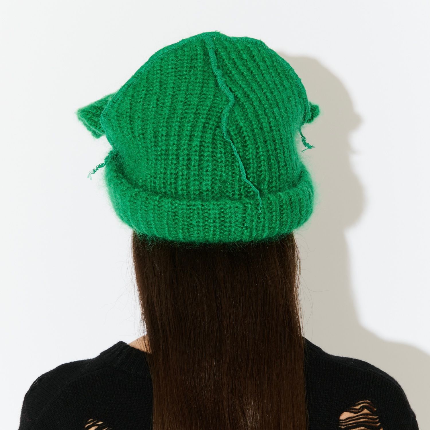 【残り一点】Mohair Chunky Ears Beanie