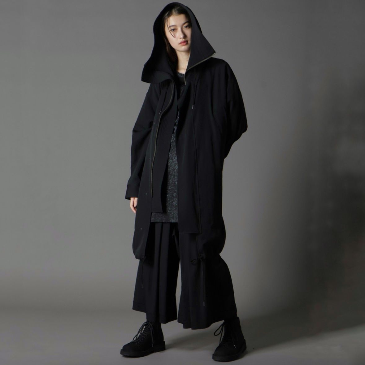 【残り一点】High Neck Hooded Mods Coat