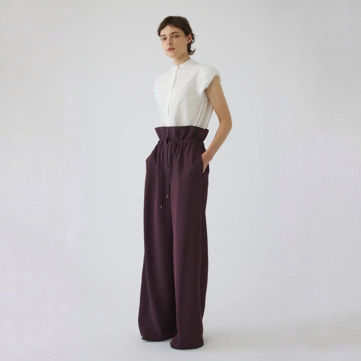 【残り一点】Bottle Neck Volume Blouse