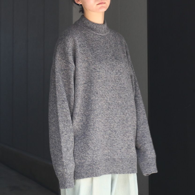ATON - 【残り一点】Wool Mouline Mockneck Sweater | ACRMTSM ONLINE ...