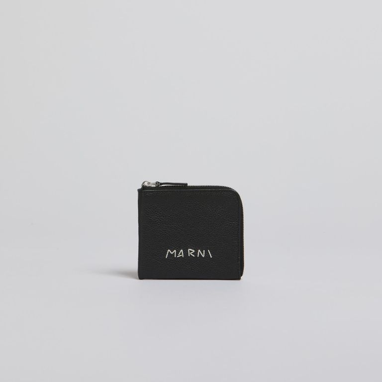 MARNI - 【残り一点】Zip Around Leather Card Wallet | ACRMTSM