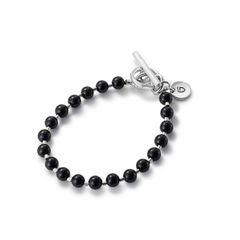 【お取り寄せ注文可能】Stone Ball Chain Bracelet(BLACK)