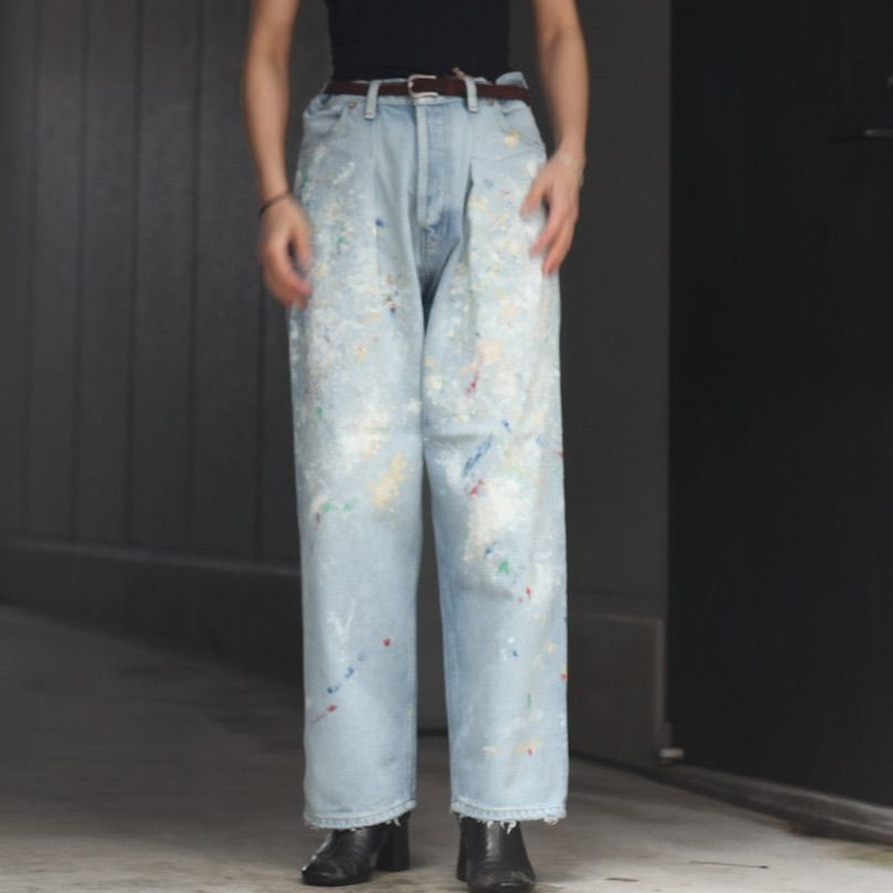 HERILLヘリル 22ss HL Denim Splash Tuck 4PK - デニム/ジーンズ