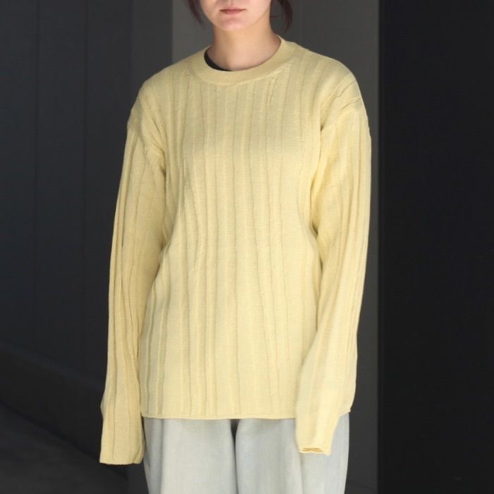 【残り一点】Random Rib Crewneck Sweater