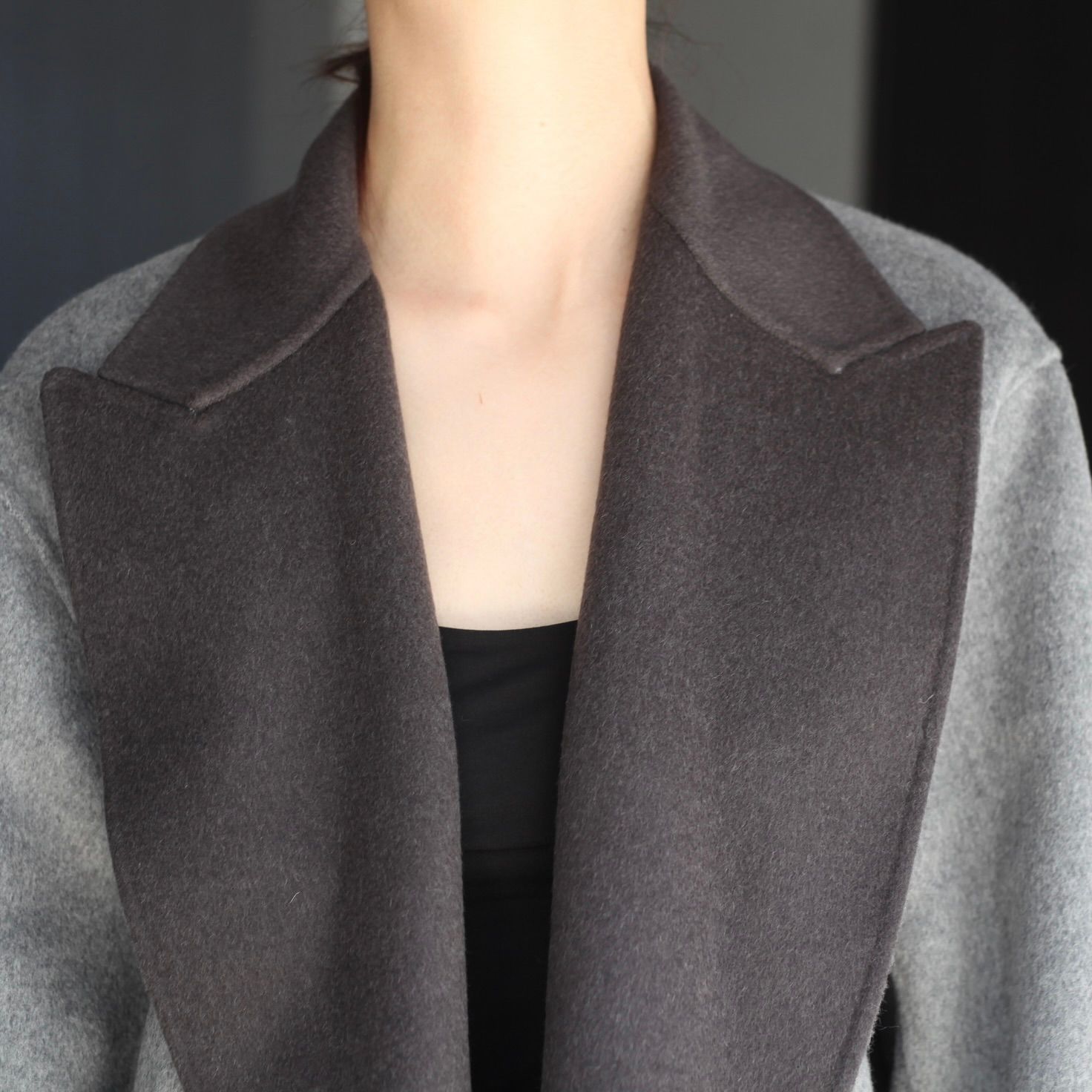 【残り一点】Wool/Cashmere Reversible Peak Lapel Jacket