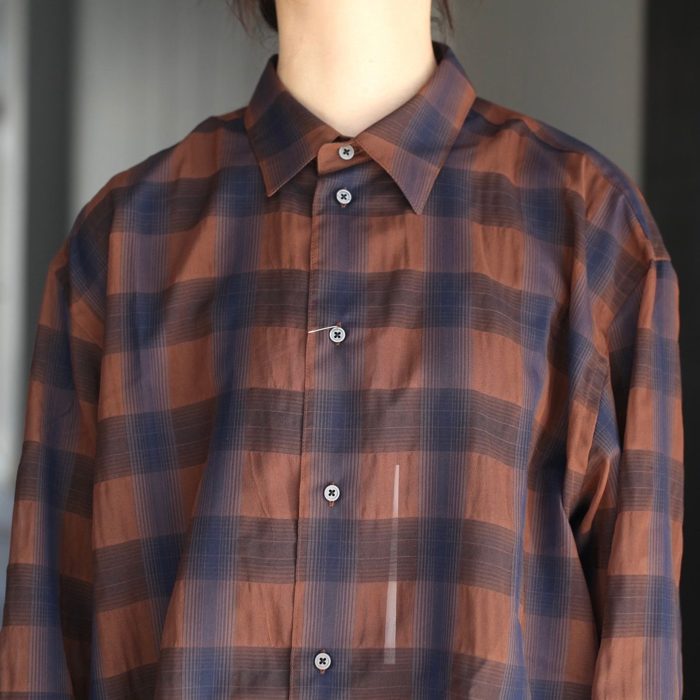 【残り一点】シズルチェックL/Sシャツ