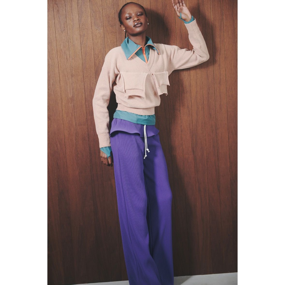 【残り一点】Cuff-Glove Zip Long Tee