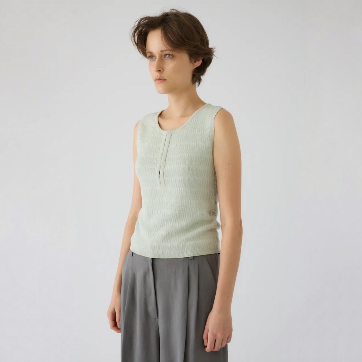 【残り一点】Round Neck Hook Tank