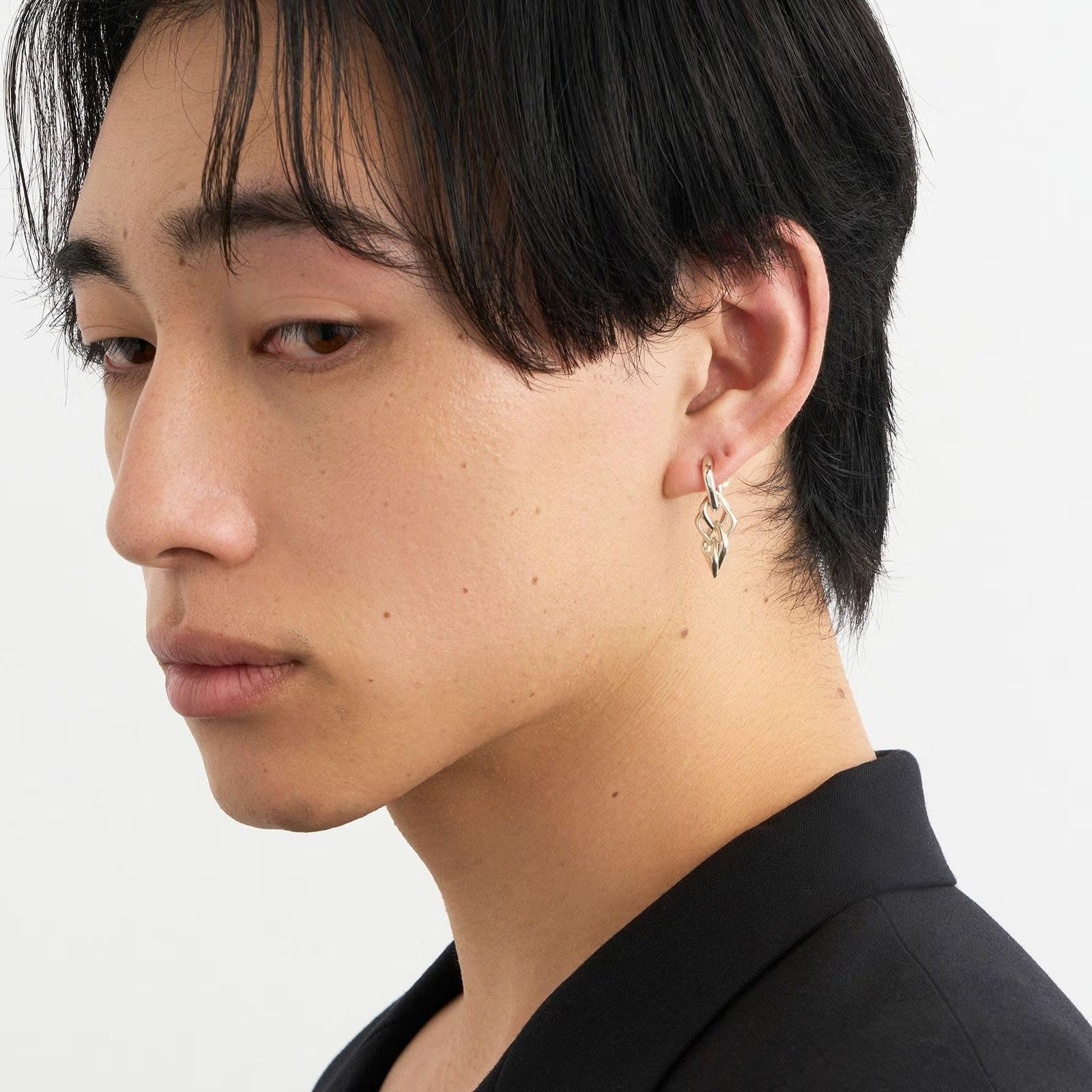 【お取り寄せ注文可能】Diamond Link Chain Earring