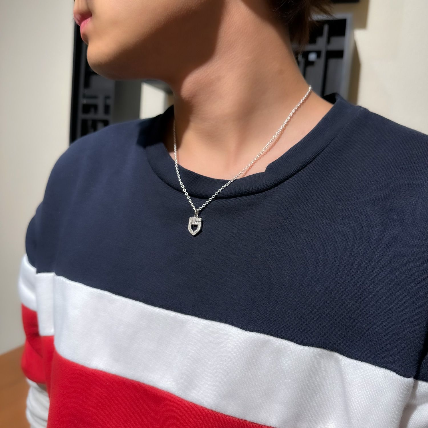 【お取り寄せ注文可能】Vine Pattern G Pendant_L(WHITE)