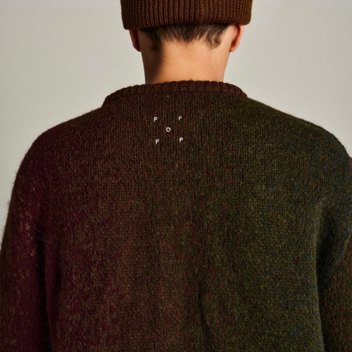 【残り一点】Mohair Striped Knitted Crewneck