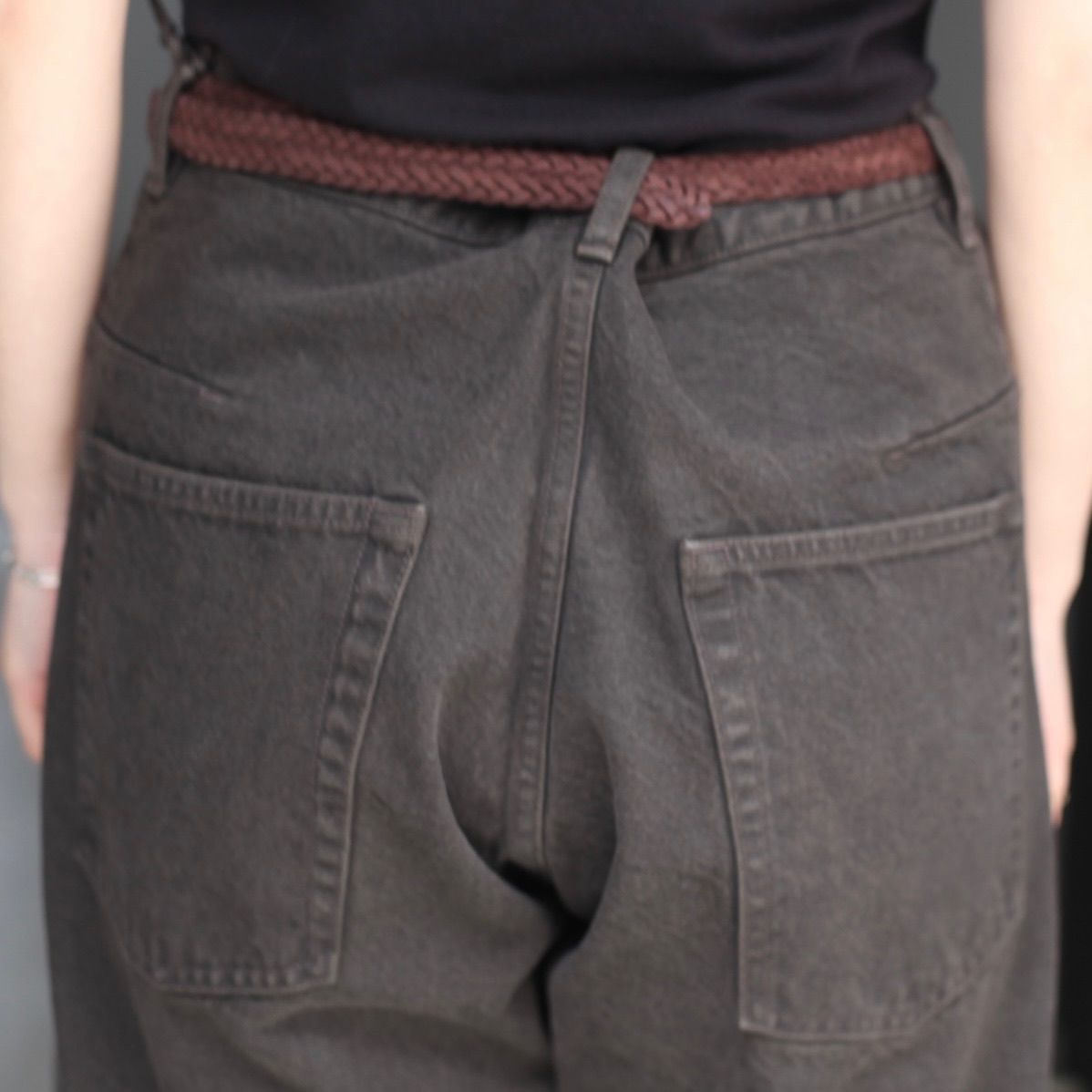【残りわずか】3D Twisted Wide Leg Jeans