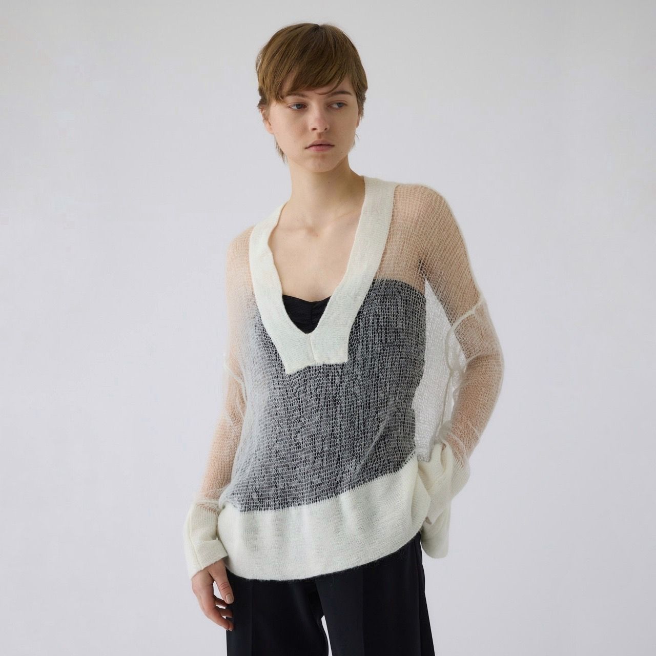 RIM.ARK - 【残り一点】Super Low Gauge Mohair Mix Knit