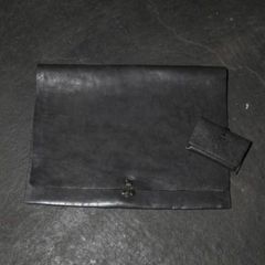 【お取り寄せ注文可能】Leather Combi Bag(BLACK)