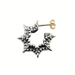 【お取り寄せ注文可能】Flower Element Hoop Earring(SILVER)