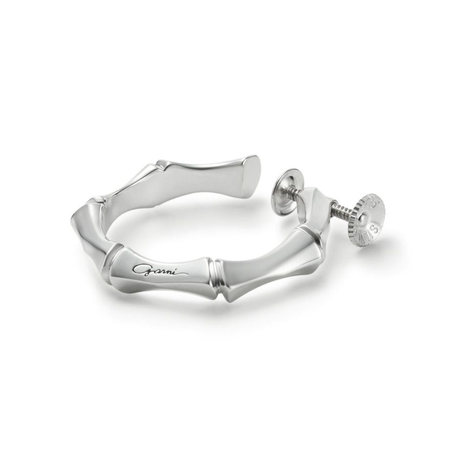 【お取り寄せ注文可能】Crockery Bamboo Earring_L(SILVER)