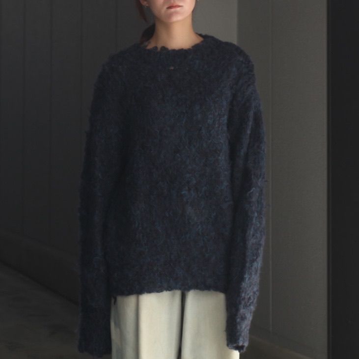 【残り一点】3Color Mix Mohair Crewneck Sweater