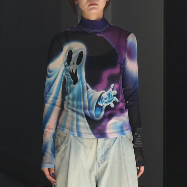YOHEI OHNO - 【残り一点】Graphic Mesh Tops | ACRMTSM ONLINE