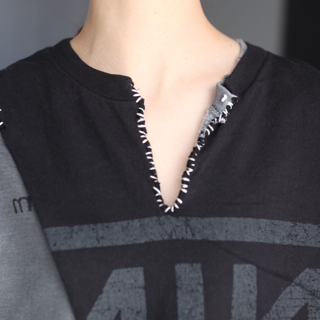 【残りわずか】Bootleg Layered Crew Sweat(A MAN'S SHADOW)