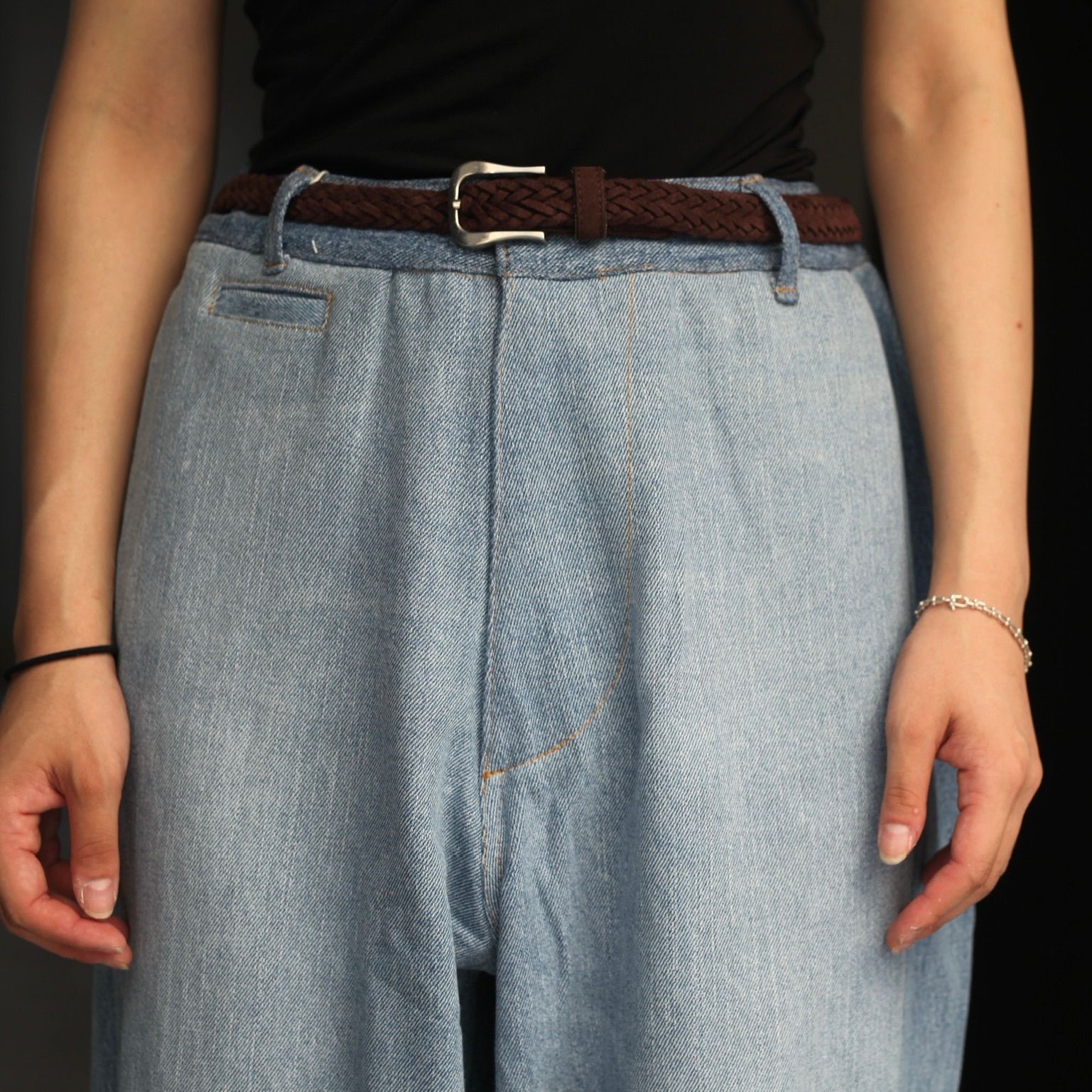 【残り一点】Reconstructed Super Baggy Slacks Denim_3(L)