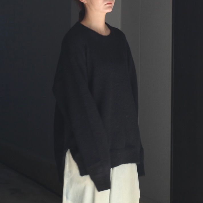 【残り一点】Wool/Alpaca Milled Knit Crew Neck LS