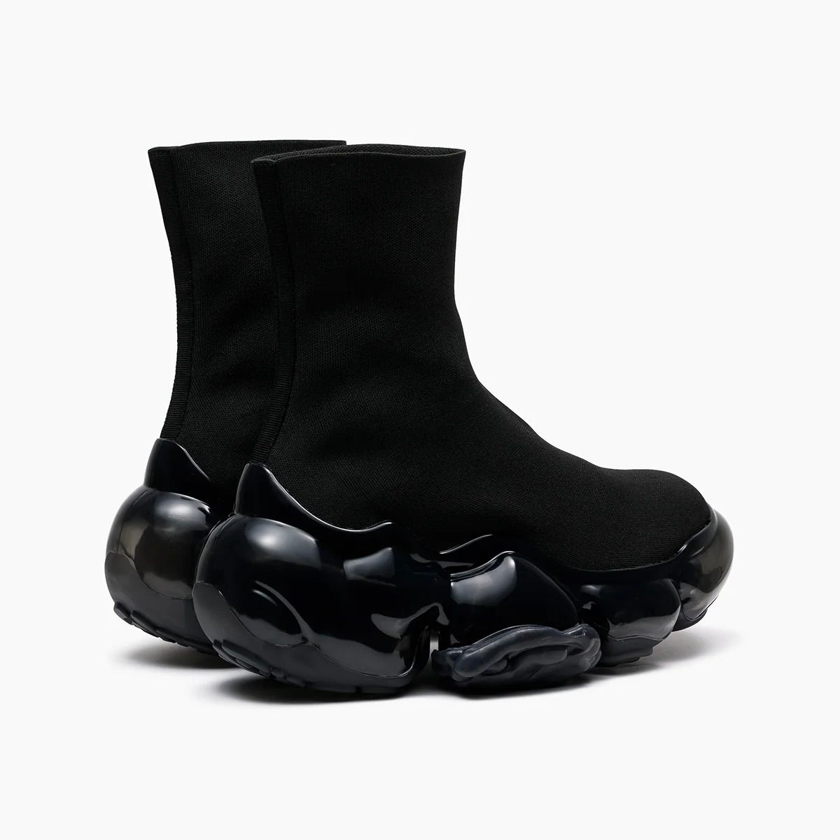 【残り一点】Moopie Plain Knit Socks(BLACK×BLACK)