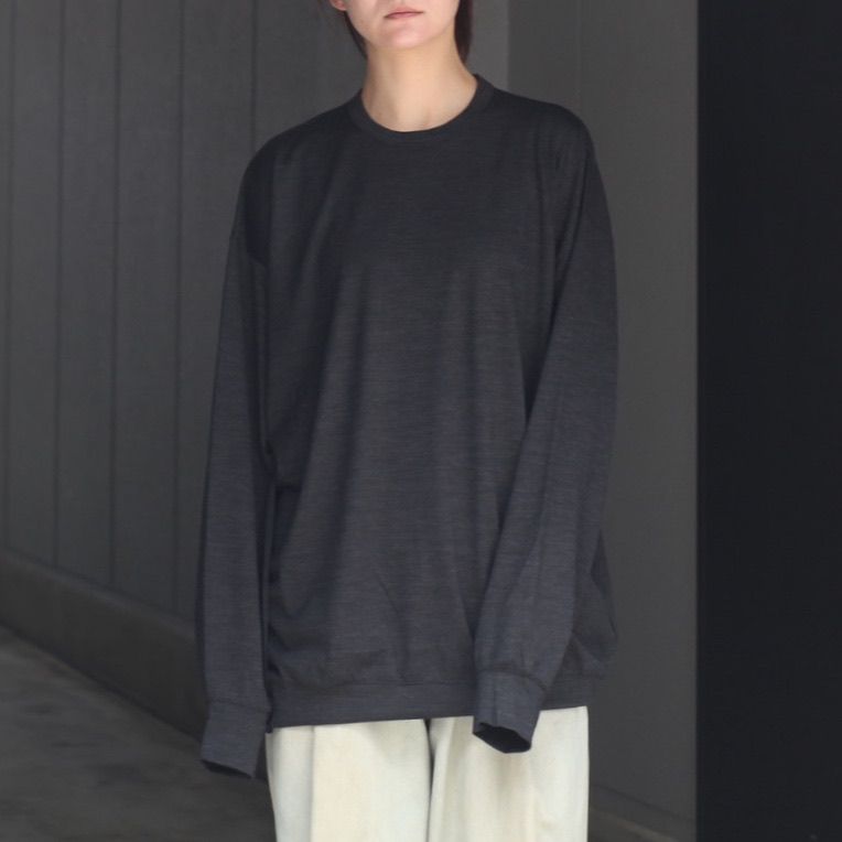【残り一点】オーバーサイズリラックスウールL/S TEE