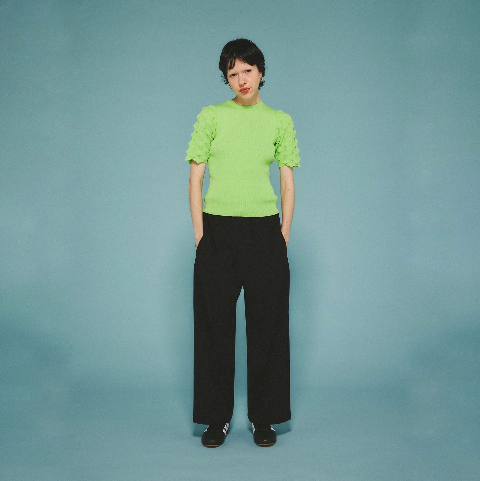 【残り一点】Thorn Sleeve Knit Tops