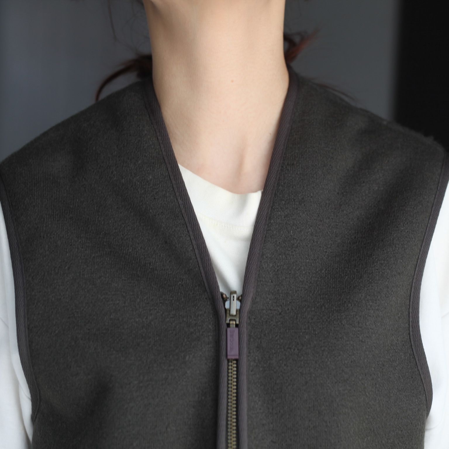 【残り一点】Warm Pile Waistcoat Zip In Liner