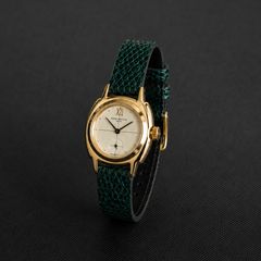 【お取り寄せ注文可能】Coussin Sophie Dress Lizard(WOMEN/GOLD×GREEN)