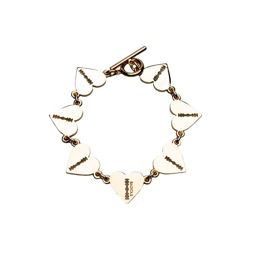 【残りわずか】Multi Heart Razor Bracelet(GOLD)