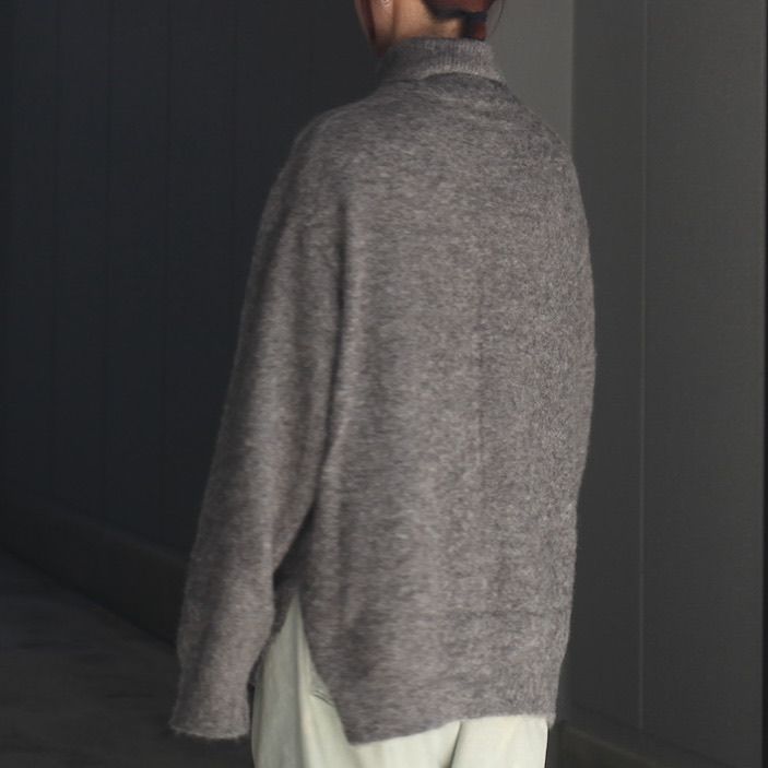 【残り一点】Wool/Alpaca Milled Knit Turtle Neck LS