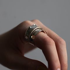 【お取り寄せ注文可能】海蛇&海月リング(SILVER)