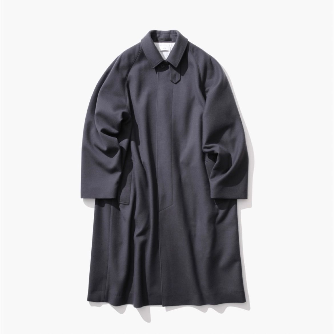 ATON - 【残り一点】Super 160s Double Saxony Balmacaan Coat 