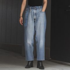 【残り一点】Reconstructed Belted Baggy Denim_2(M)