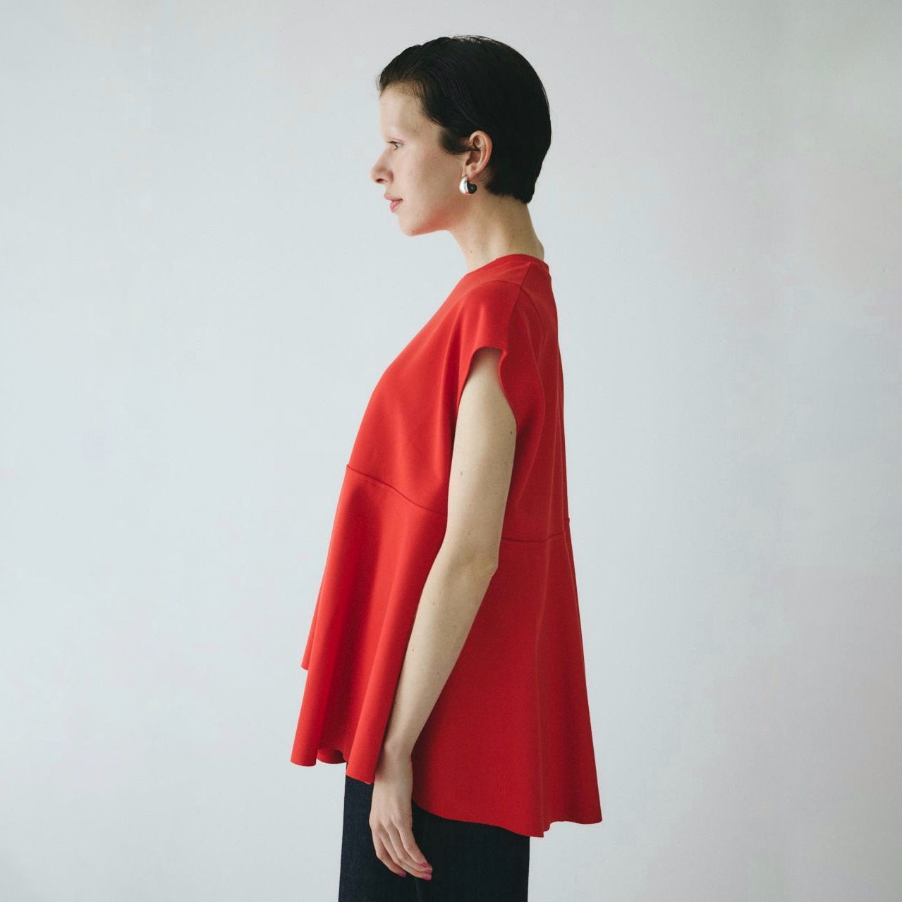 【残り一点】Cropped Ponte Tops