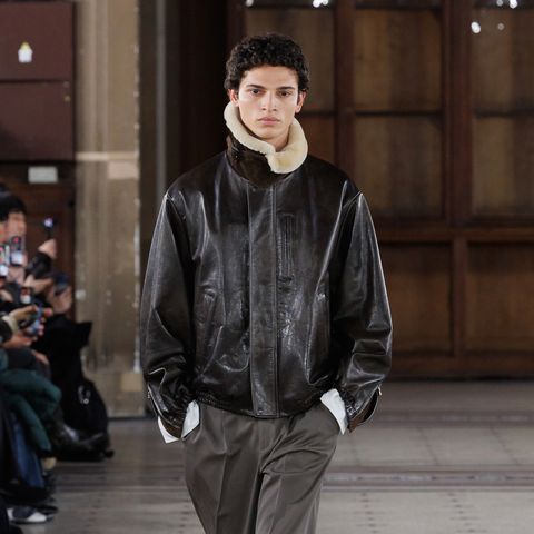 【残りわずか】Mouton Collar Calf Zip Jacket