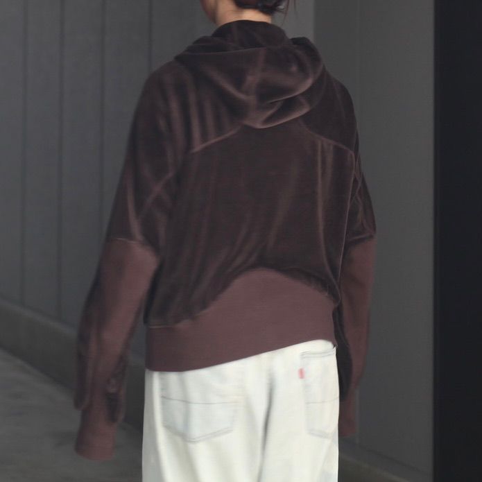 【残り一点】Velour Zip Up Hoodie