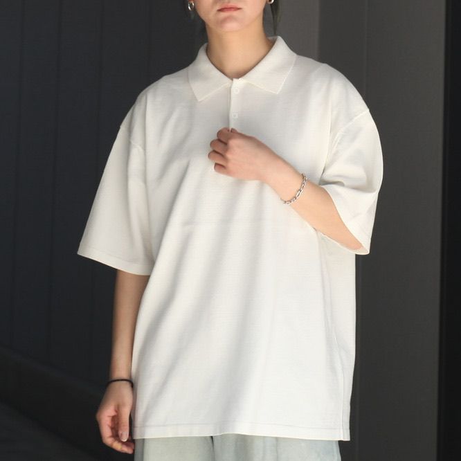 ATON - 【残り一点】Fresca Knit Polo Sweater | ACRMTSM ONLINE STORE