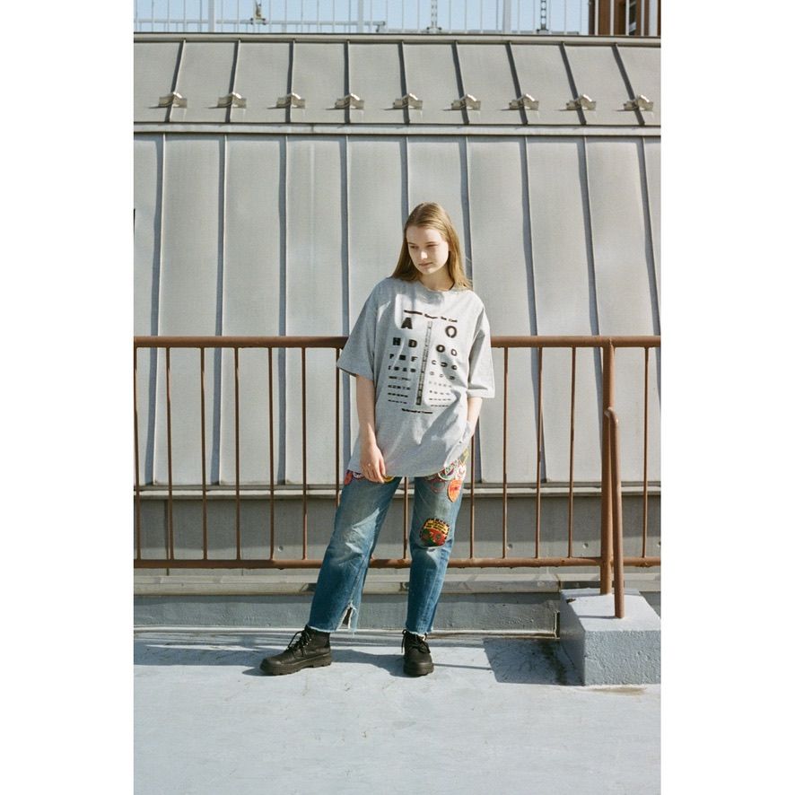 【残り一点】Oversized Drop Shoulder T-shirt(EYE SIGHT)