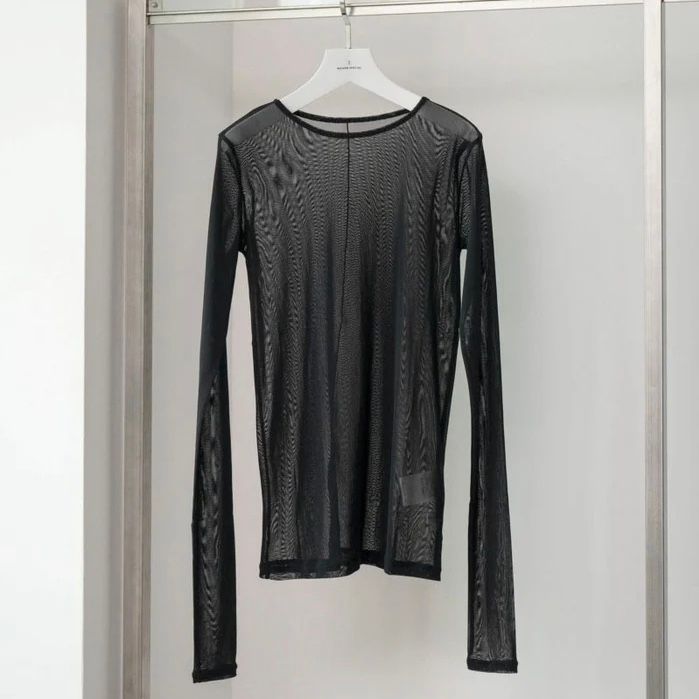 【再販売通知受付可能】Premium Power Mesh Crew Top