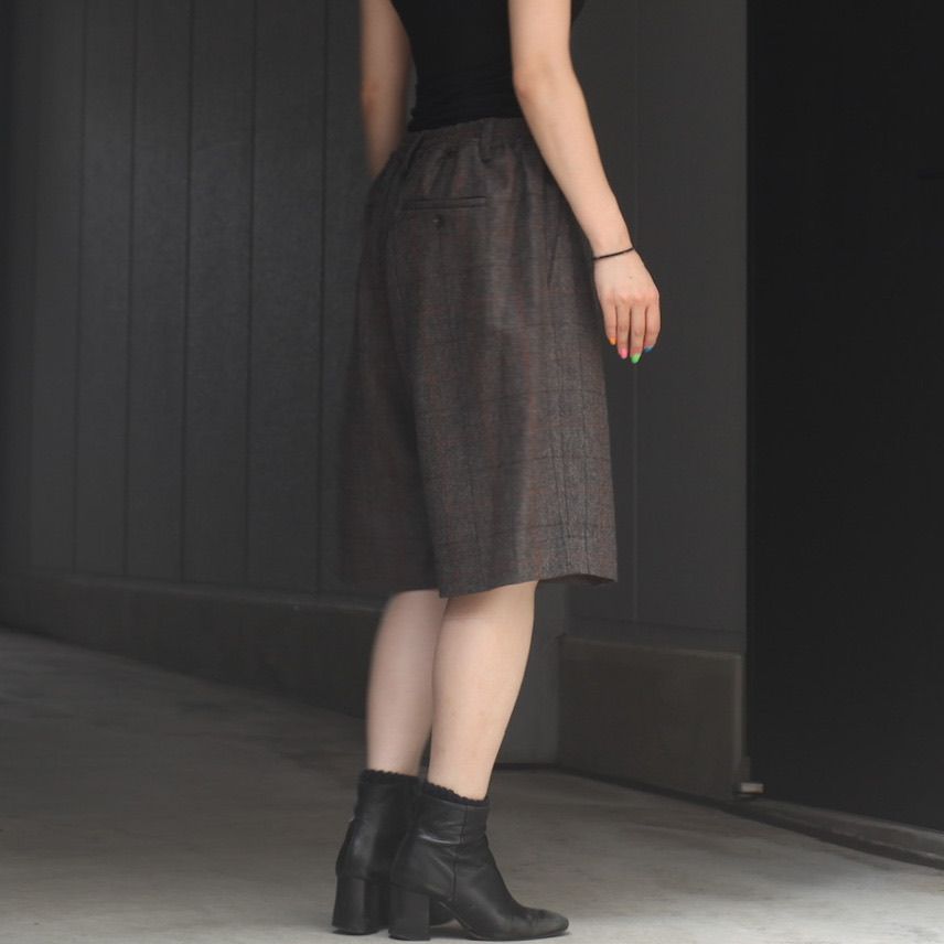 ssstein WIDE EASY SHORT TROUSERS M ブラック