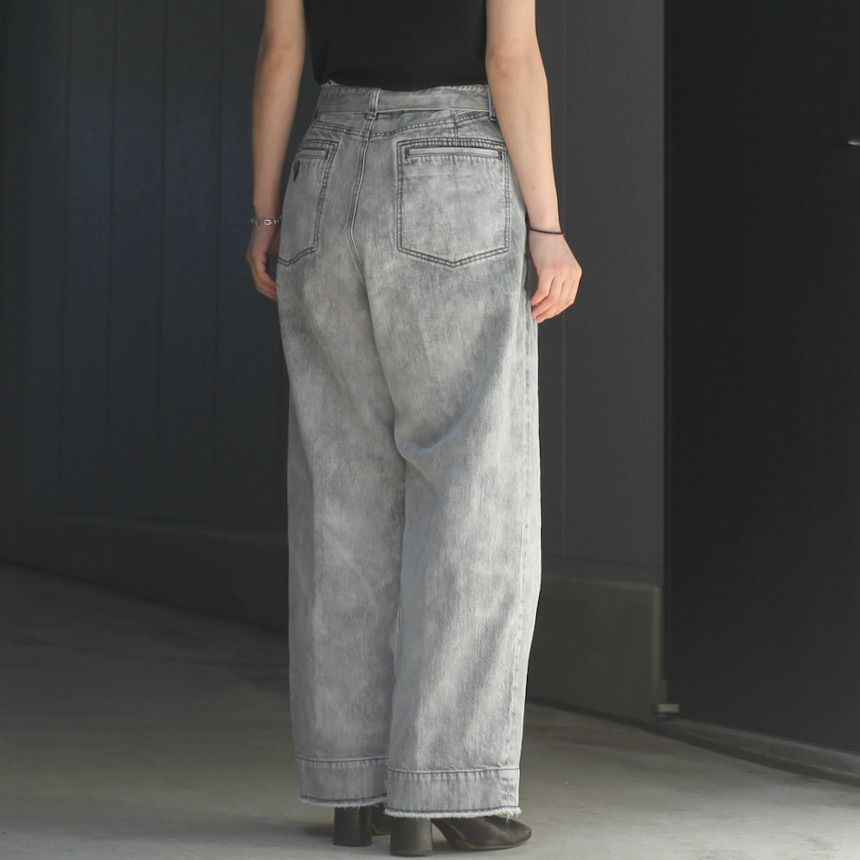 YOKE - 【残り一点】Cut-off Wide Denim Trousers | ACRMTSM