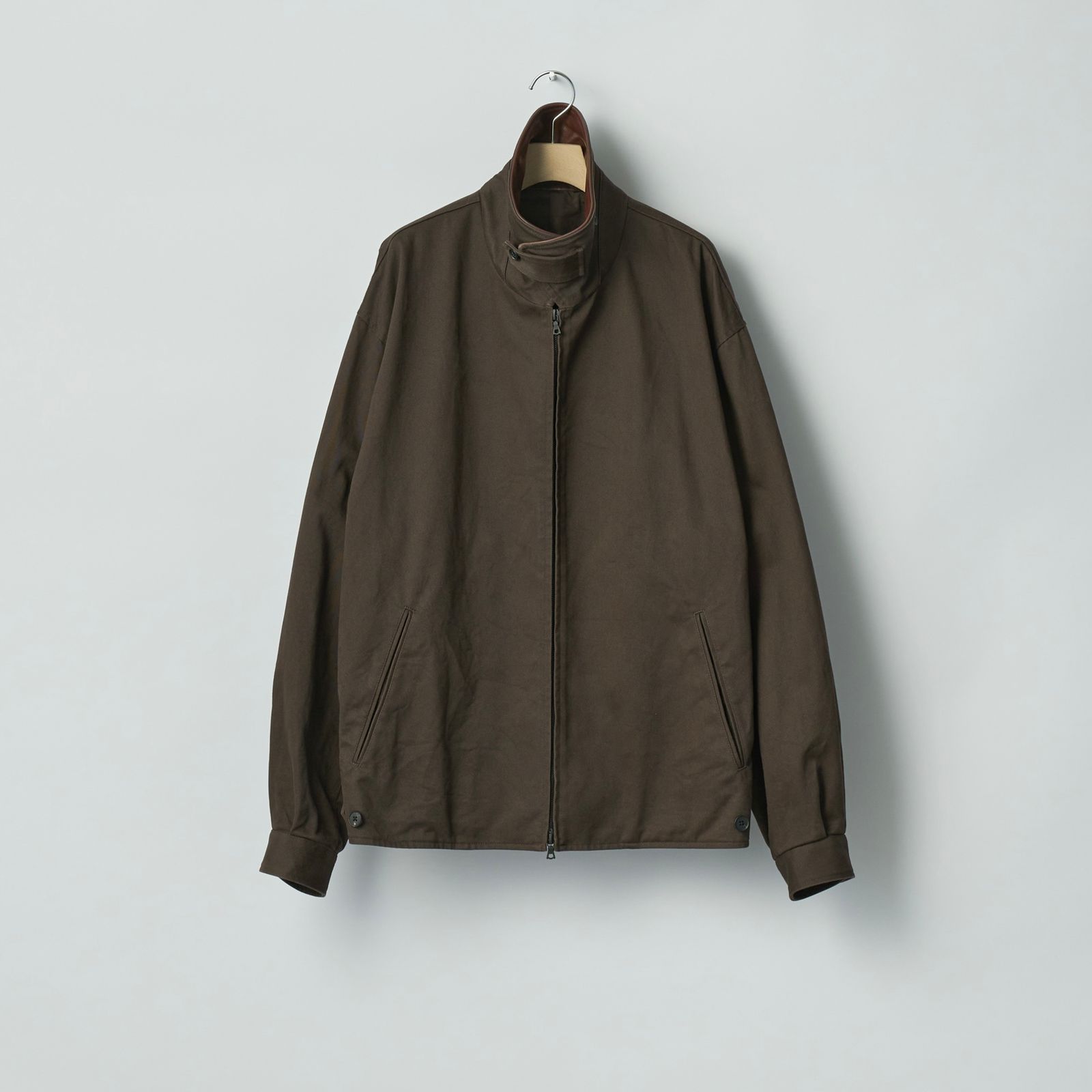 【再販売通知受付可能】Sulfur Dyed Brushed Chino Zip Jacket