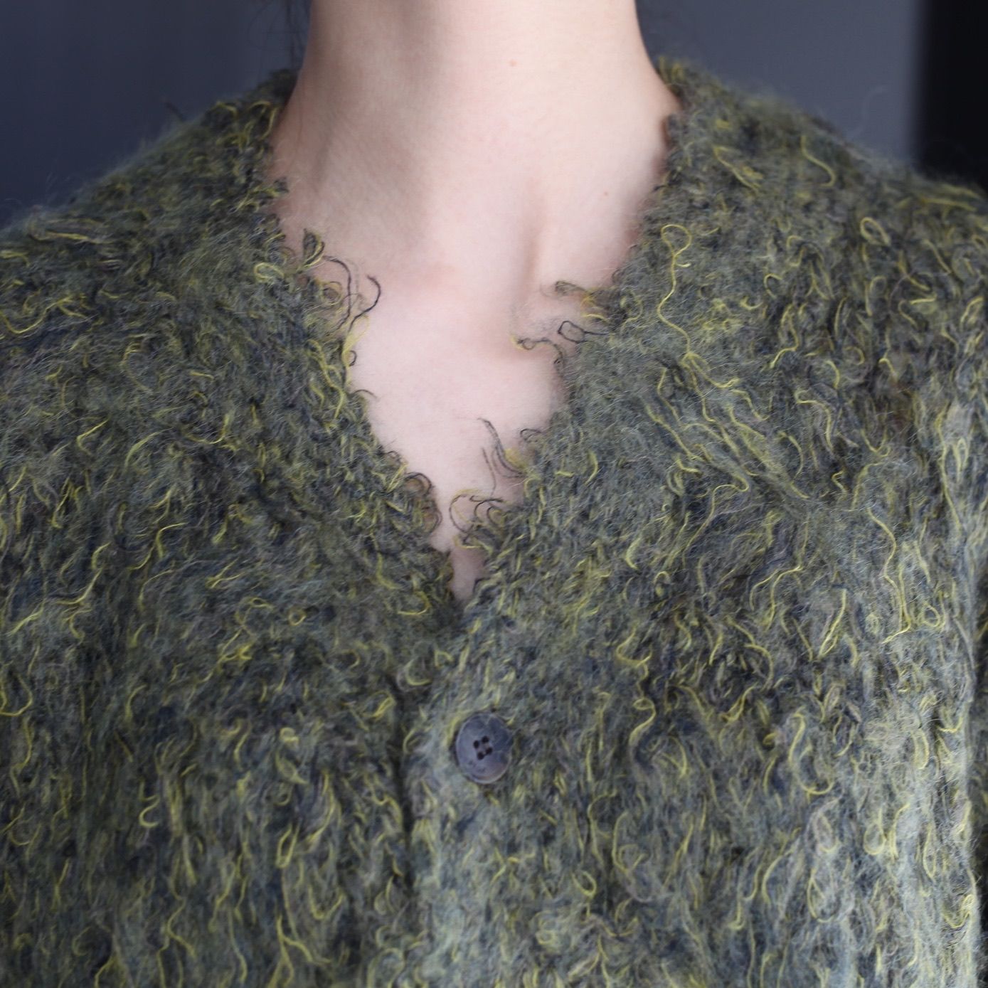 【残り一点】3Color Mix Mohair Cardigan