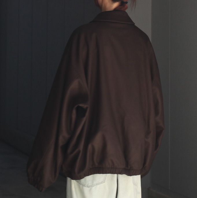 【残りわずか】Melton Oversized Zip Jacket