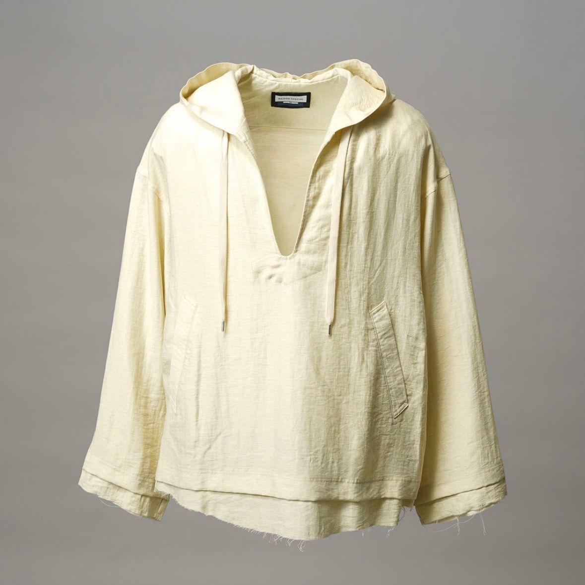 【残り一点】Deep Front Neck Prime-Over Mexican Shirt Hoodie