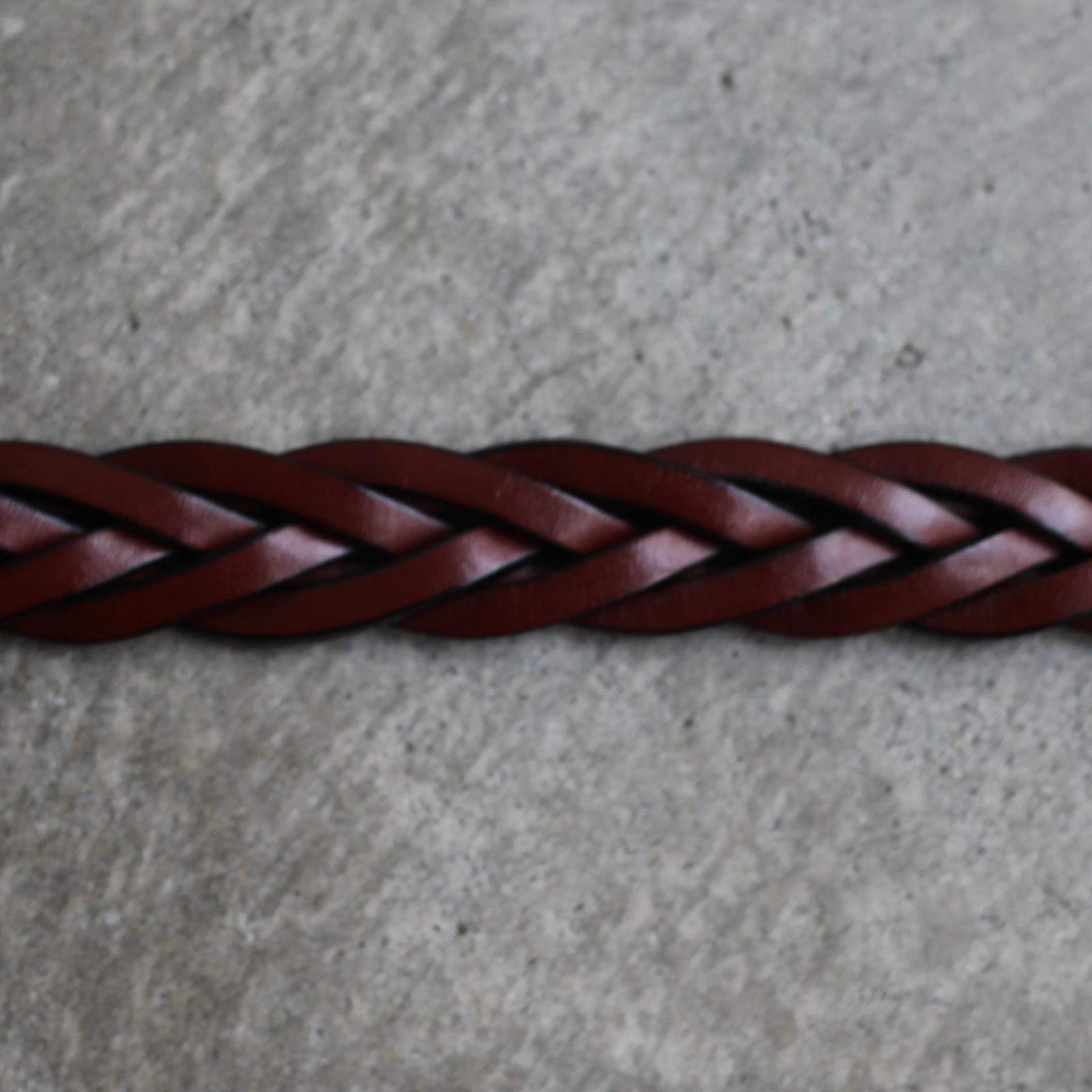 【残り一点】1/4 Long Tip Braided Belt(OAKBARK×BRASS)